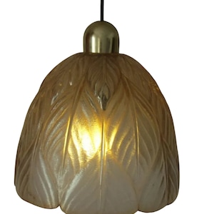 Deckenpendelleuchte, Mid Century Modern, Art Deco, Hollywood Regency, Gatsby, Belle Epoque, Muranoglas, Messing, Luxus Vintage, selten