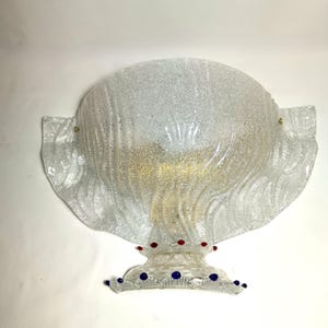 Sconce (1), Wall light, Mid Century Modern, Art Deco, Extra Large, Murano glass, Barovier i Toso, Luxury lighting, hyper vintage, unique