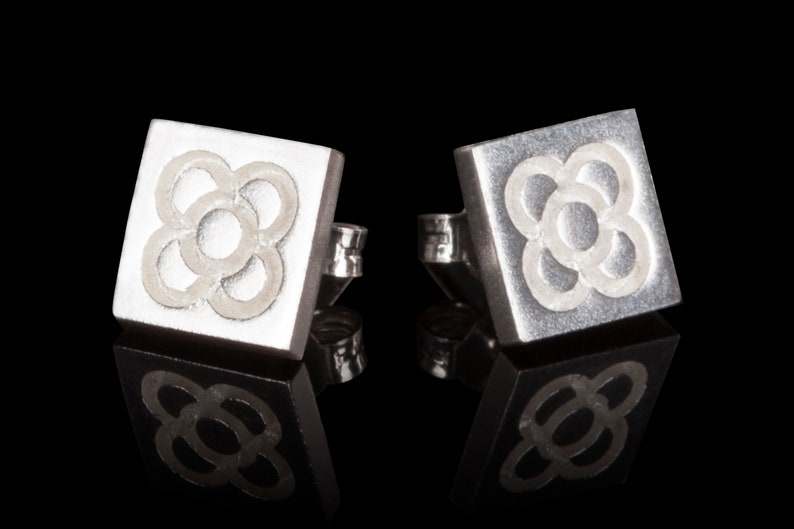 Barcelona Modernisme Tile Earrings
