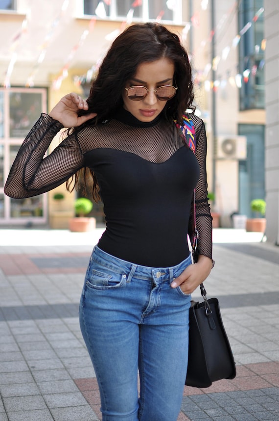 mesh bodysuit outfit