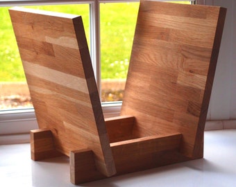 Oak LP Vinyl Record Storage Stand/Rack