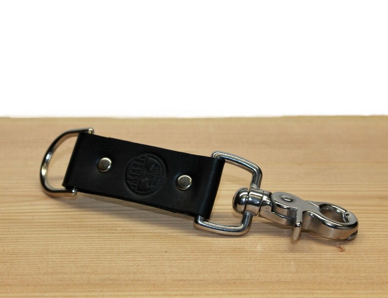 Leather Key Fob Trigger Snap Leather Keychain Handmade Etsy