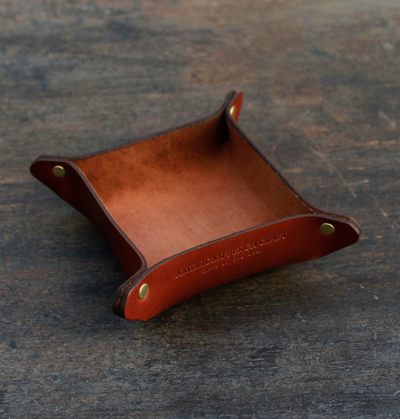 Valet Tray Desk Organizer Leather Valet Tray Leather Tray Etsy