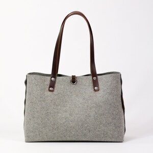 Felt Shoulder Bag, Felt Handbag Grey Bags & Purses, Shoulder Bags, Handbags, Felt Shoulder Bag image 4