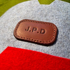 Custom Leather Monogram Initials Upgrade