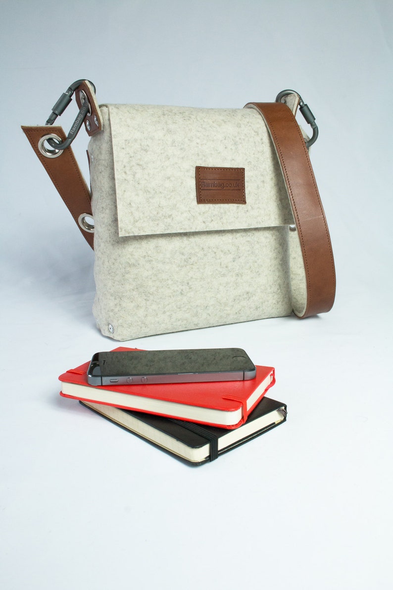 Messenger Bag Satchel bag / Felt messenger bag / across body Etsy