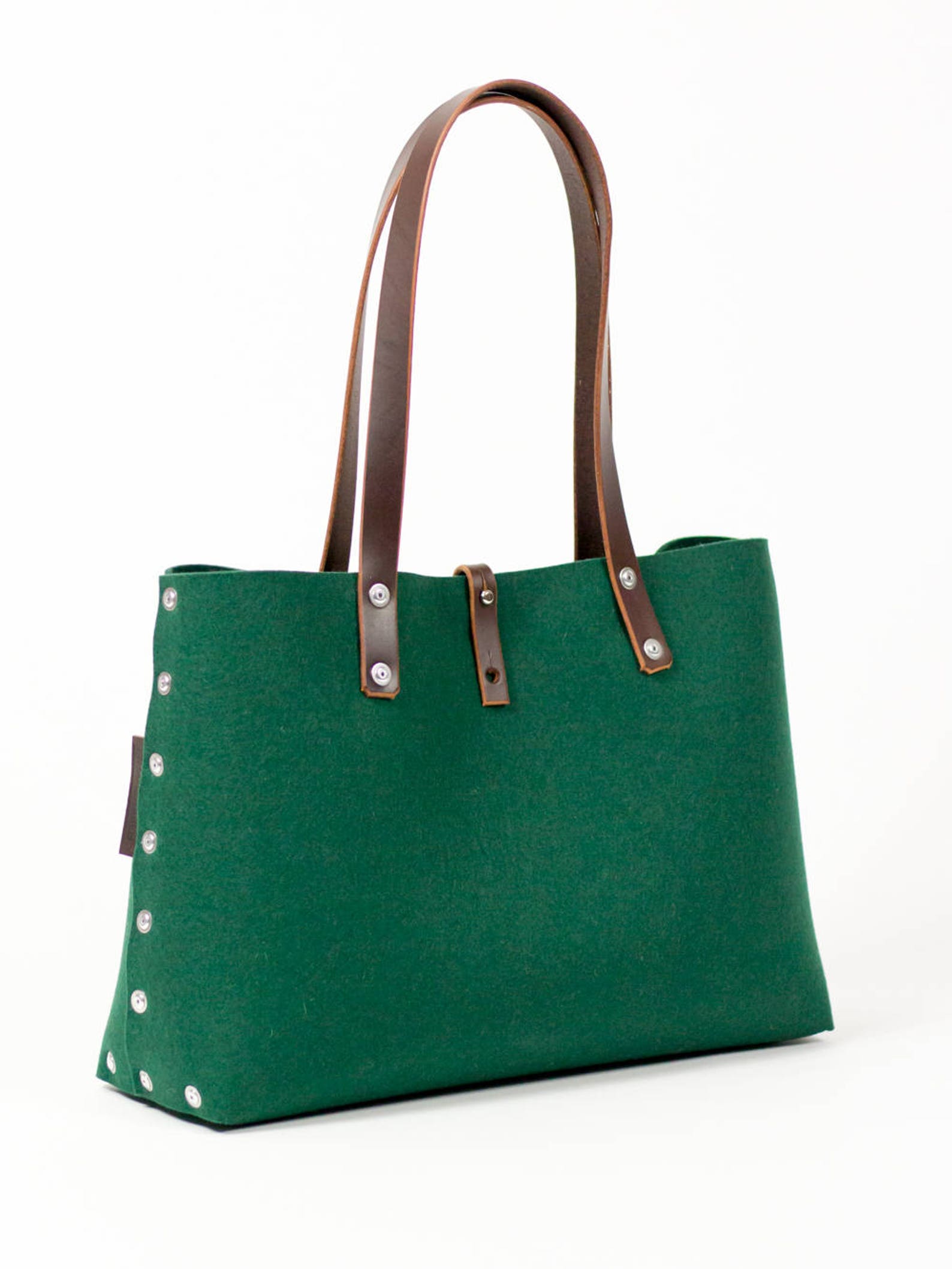 Felt Shoulder Bag Felt Handbag Green Bags & Purses Shoulder Etsy