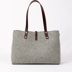 Felt Shoulder Bag, Felt Handbag Grey Bags & Purses, Shoulder Bags, Handbags, Felt Shoulder Bag image 2