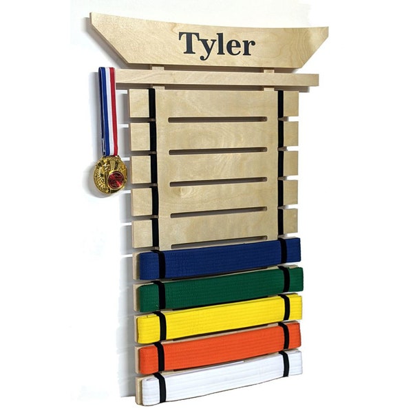 Asian Top Martial Arts Belt Holder - 10 Level