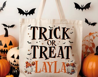 Bolsa de truco o trato PNG personalizada, bolsa de Halloween PNG, descarga digital de Halloween, bolsa de fiesta de Halloween PNG, bolsa de Halloween para imprimir en casa png