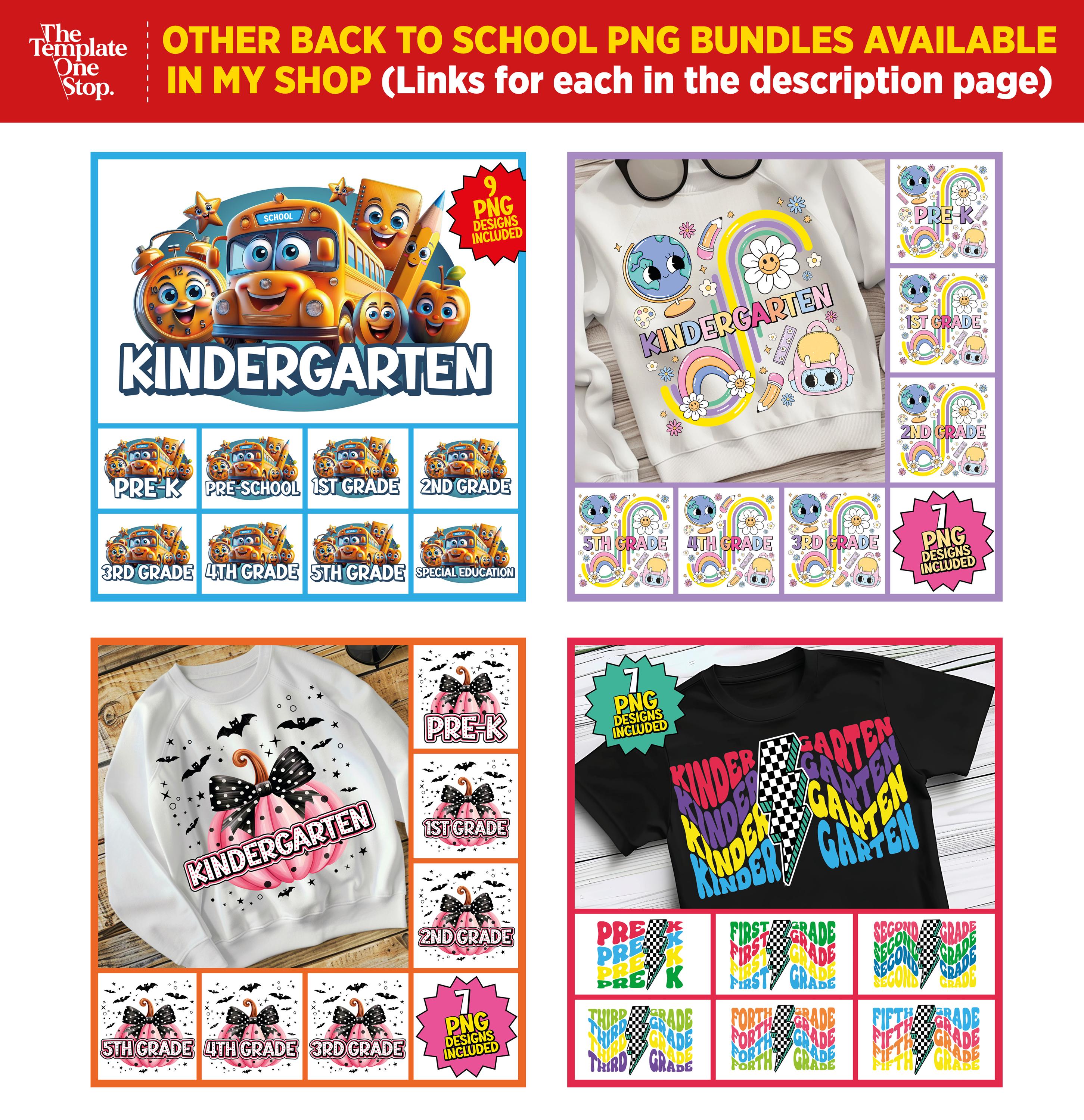 Back to School Bundle, Kindergarten, Pre-k, First, Second, Third ...