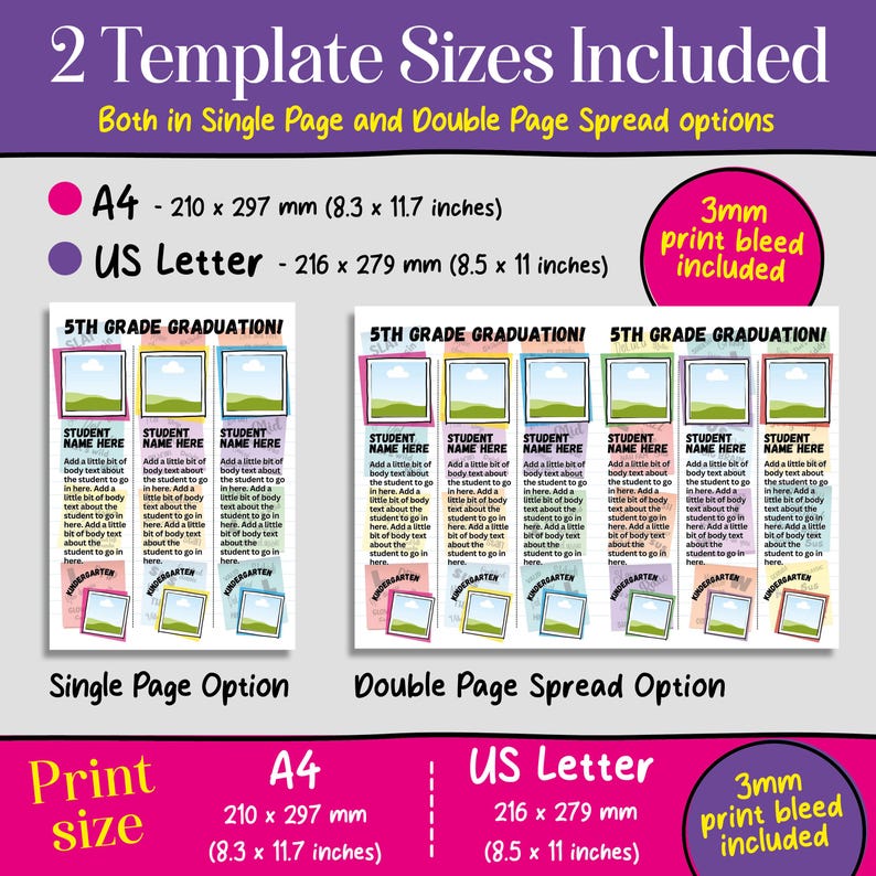 School Yearbook Student Graduation Template Gen Alpha, Sketchbook ...