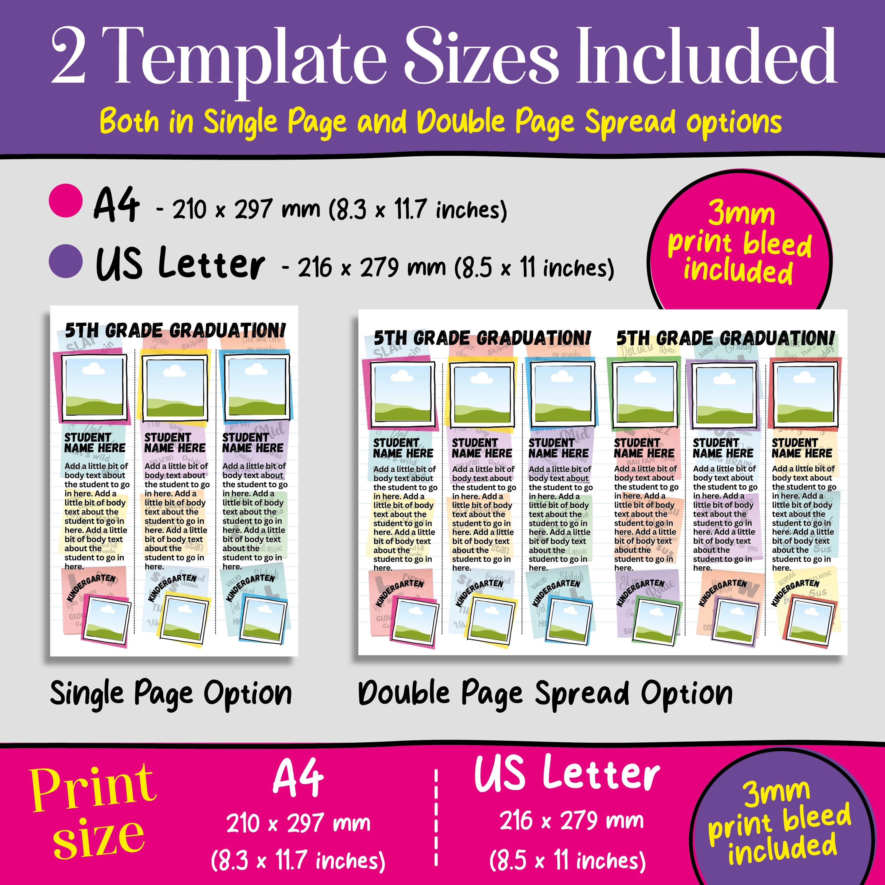 School Yearbook Student Graduation Template Gen Alpha, Sketchbook ...