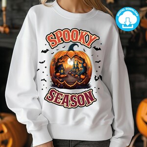 Halloween Spooky Season PNG, Halloween PNG, Pumpkin PNG, Halloween Shirt, Trendy Halloween Png, Digital Download