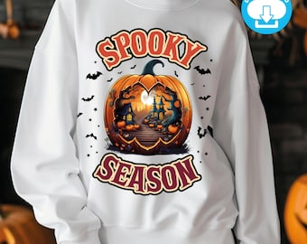 Halloween Spooky Season PNG, Halloween PNG, Pumpkin PNG, Halloween Shirt, Trendy Halloween Png, Digital Download