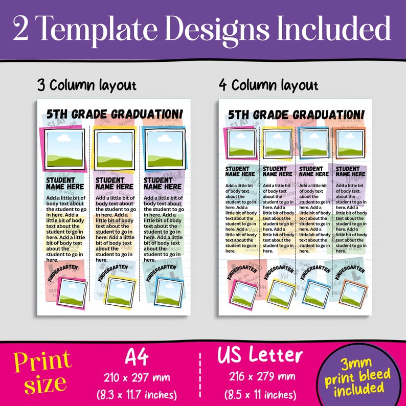 School Yearbook Student Graduation Template Gen Alpha, Sketchbook ...