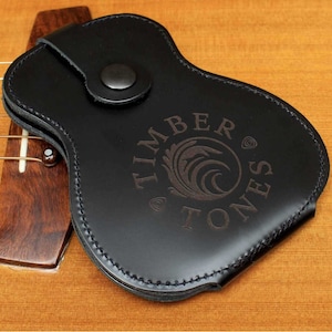 Leather Guitar Pick / Plectrum Wallet - Holds 18 Guitar Picks - Timber Tones