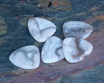 Crazy Lace Agate Guitar Pick - Boutique Guitar Plectrum - Timber Tones