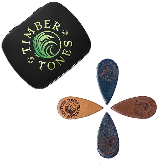 Almond Wood Single Pick Timber Tones Luxury Wood Guitar Pick