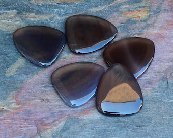 Gray Agate Guitar Pick - Boutique Guitar Plectrum - Timber Tones