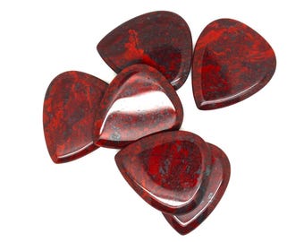 Rainbow Jasper Guitar Pick | Luxury Boutique Stone Plectrum by Timber Tones