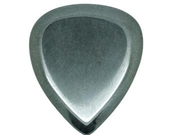Hematite Guitar Pick | Boutique Stone Plectrum | Unique Gift for Guitarist | Timber Tones