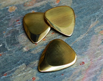 Brass Guitar Pick - 351 Shape - Boutique Guitar Plectrum