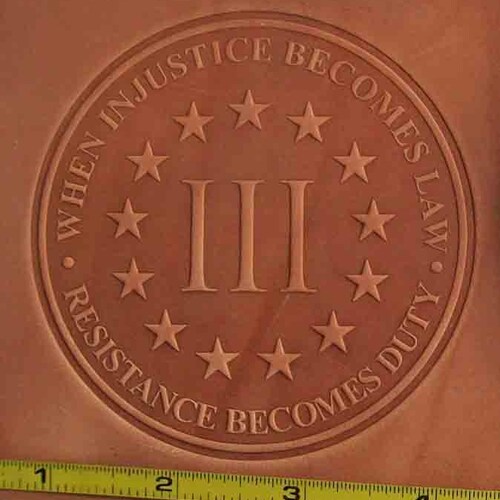 Leather Patch Custom shops Embossing Stamp