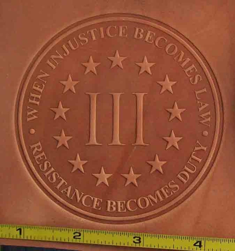 Leather Patch Custom shops Embossing Stamp