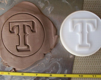 Custom Pottery Stamp or Polymer Clay Embossing Die under 2"