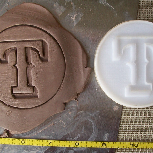 Custom Pottery Stamp or Polymer Clay Embossing Die under 2"