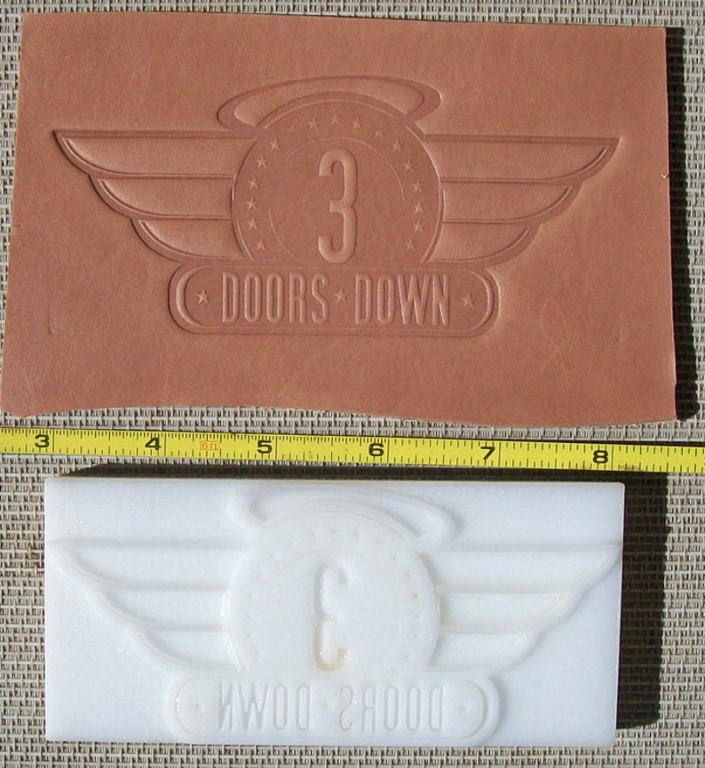 Custom Leather Stamp or Leather Embossing Die Large Size Etsy