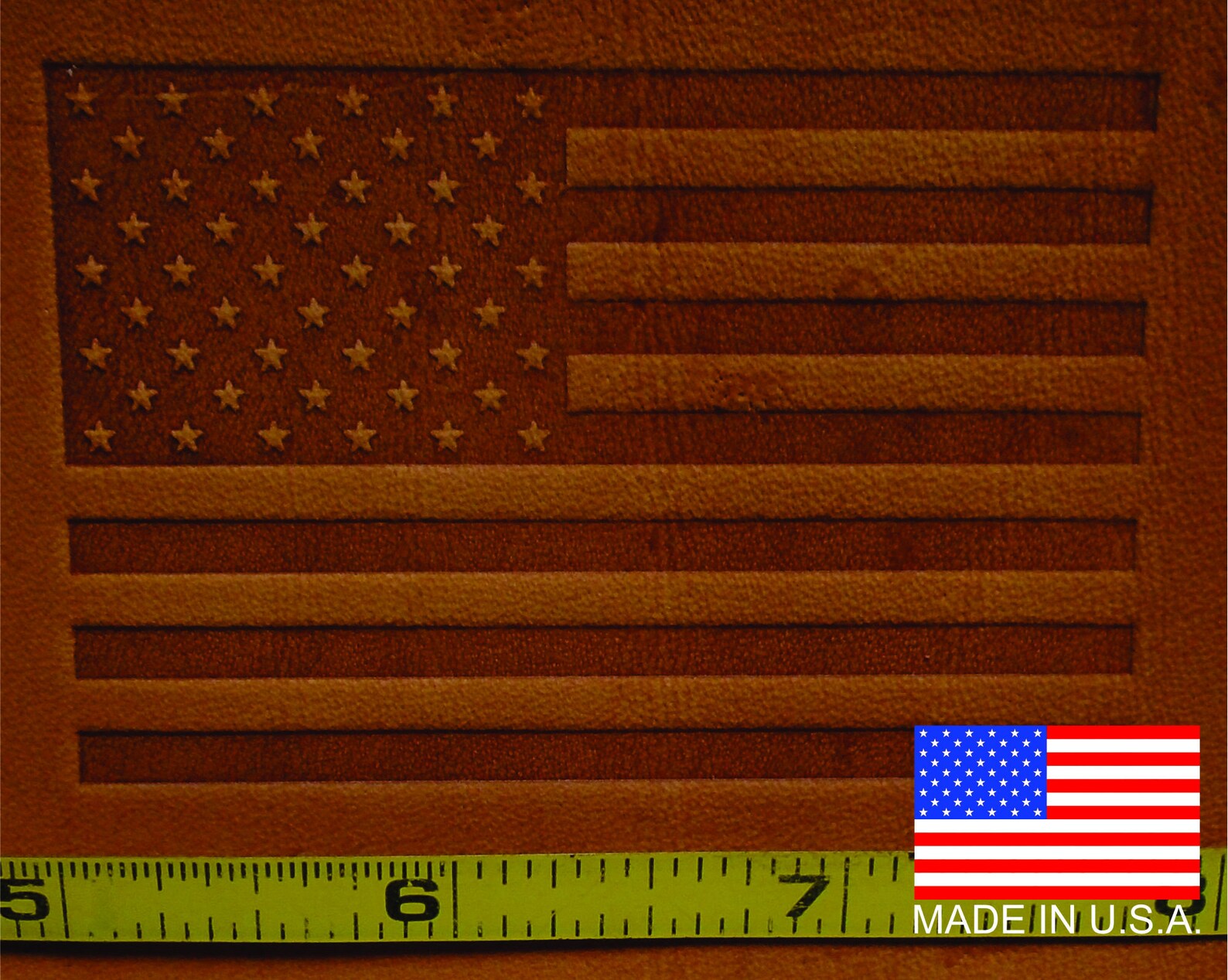 Custom Leather Flag Stamp Etsy