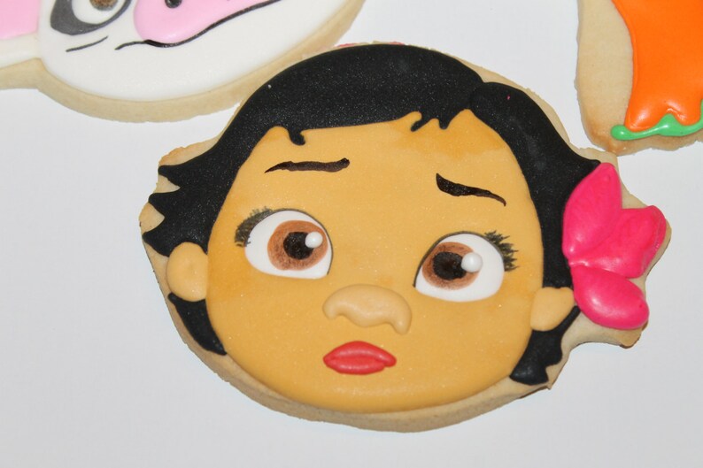 Baby Moana Cookies Inspired By Moana One Dozen 12 Etsy
