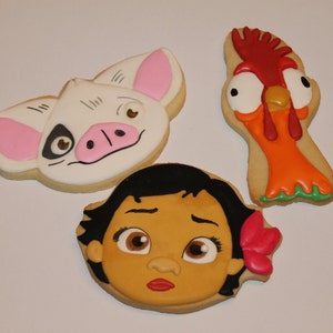 Baby Moana Cookies Inspired By Moana One Dozen 12 Etsy