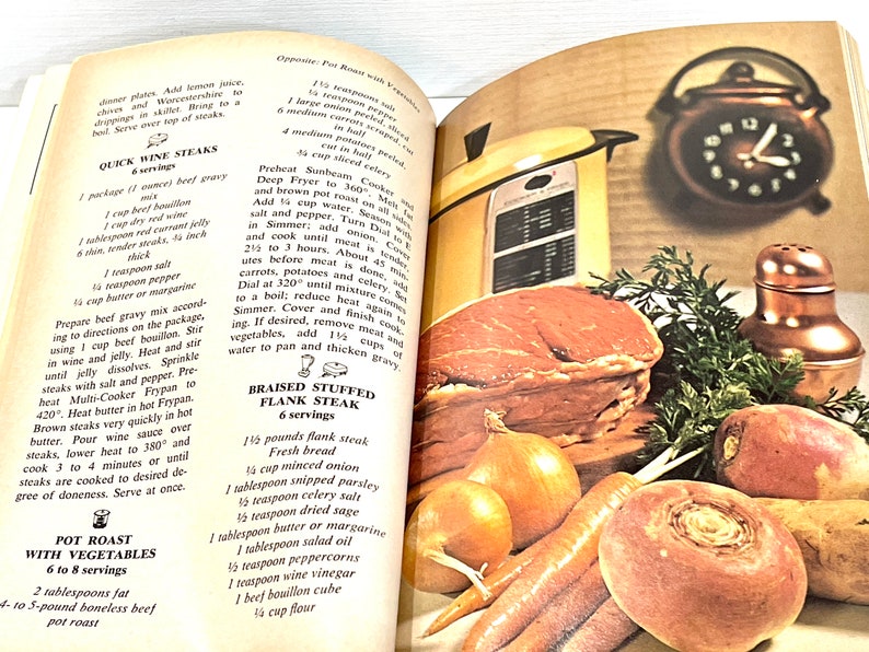 Vintage Recipes Sunbeam Mixmaster Instruction Recipe Book Etsy