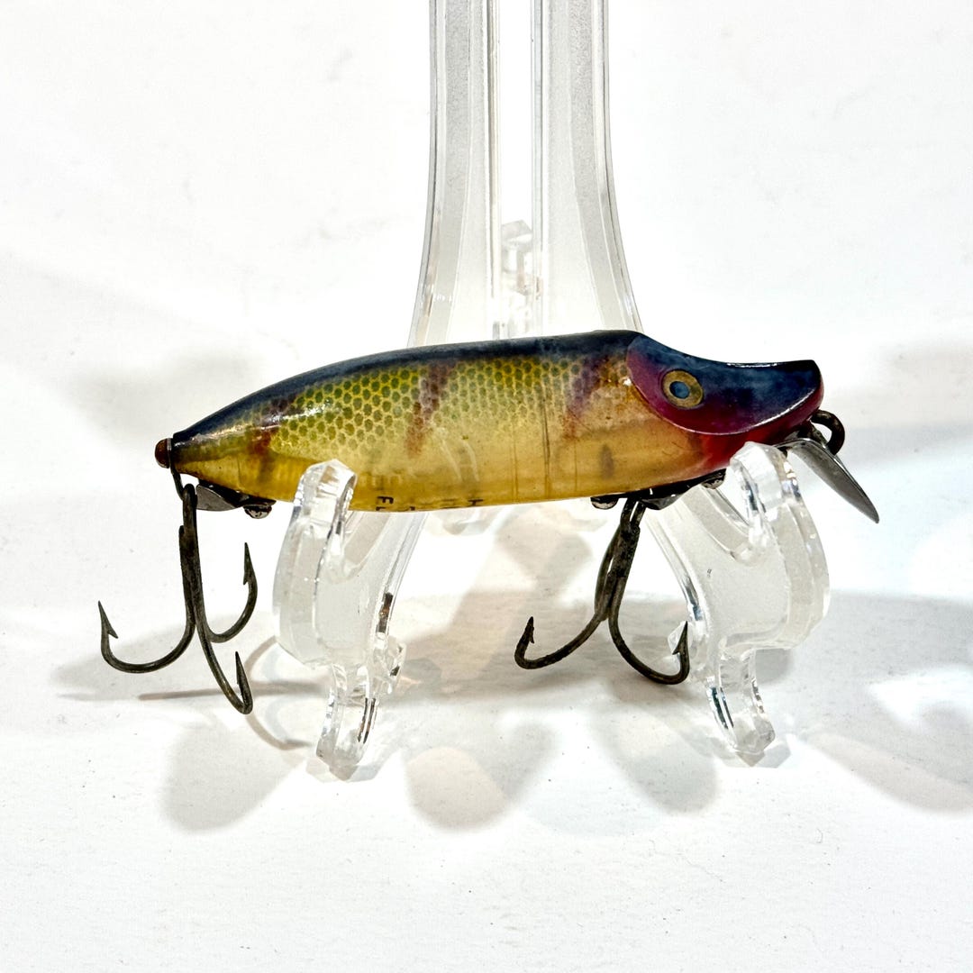 Vintage Fishing Lure, Heddon River Runt Spook, Floater Lure, Clear ...