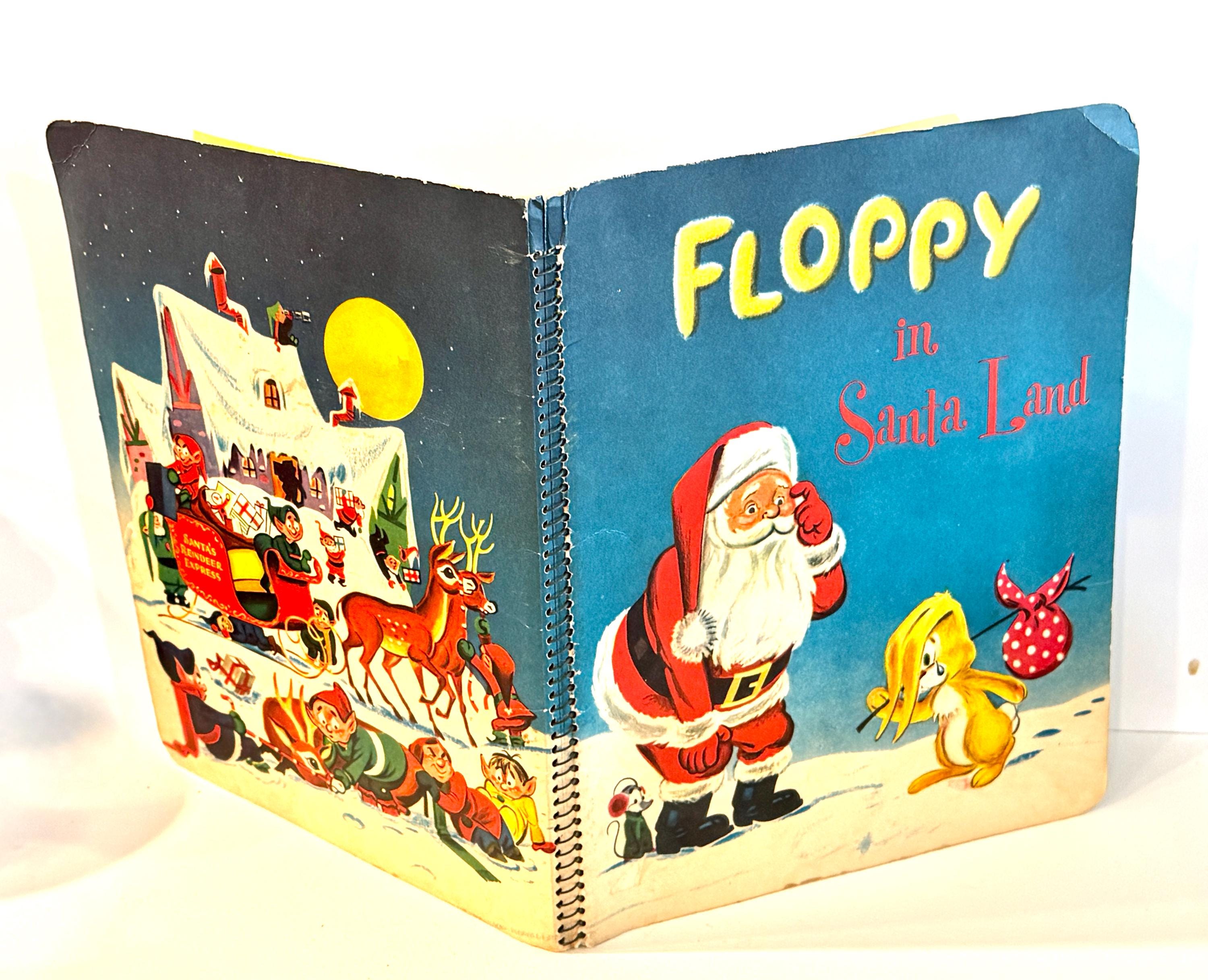 Vintage 'floppy in Santa Land' Pop-up Christmas Book (1957) - Etsy