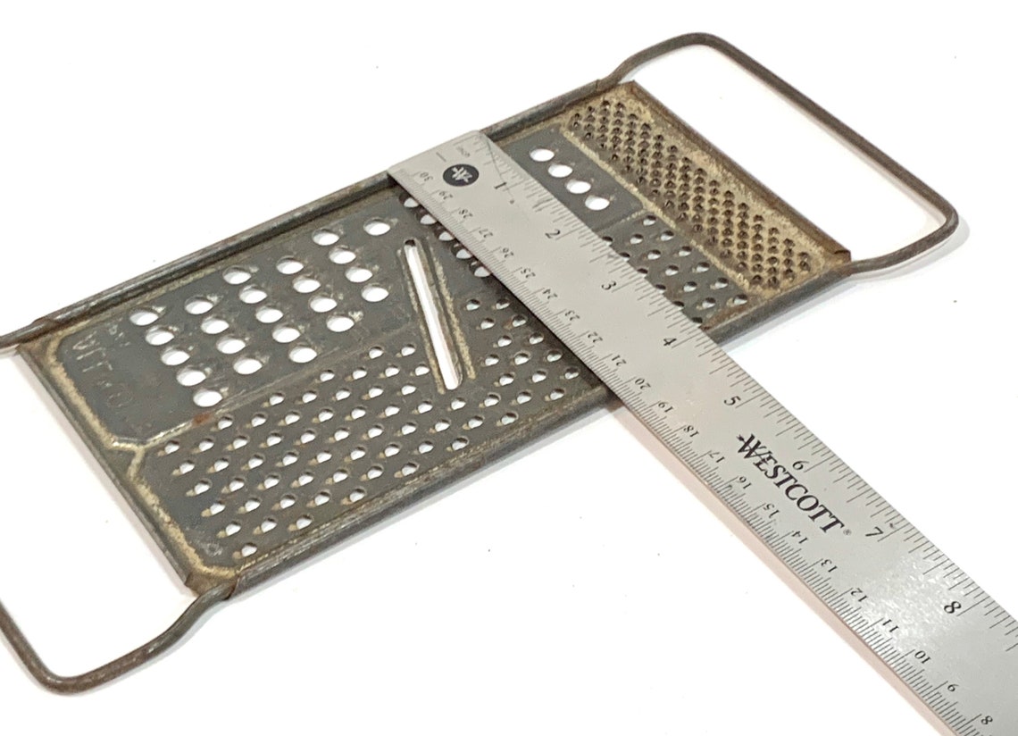 Vintage Grater All in One Cheese Grater Metal Slicer Pat Etsy