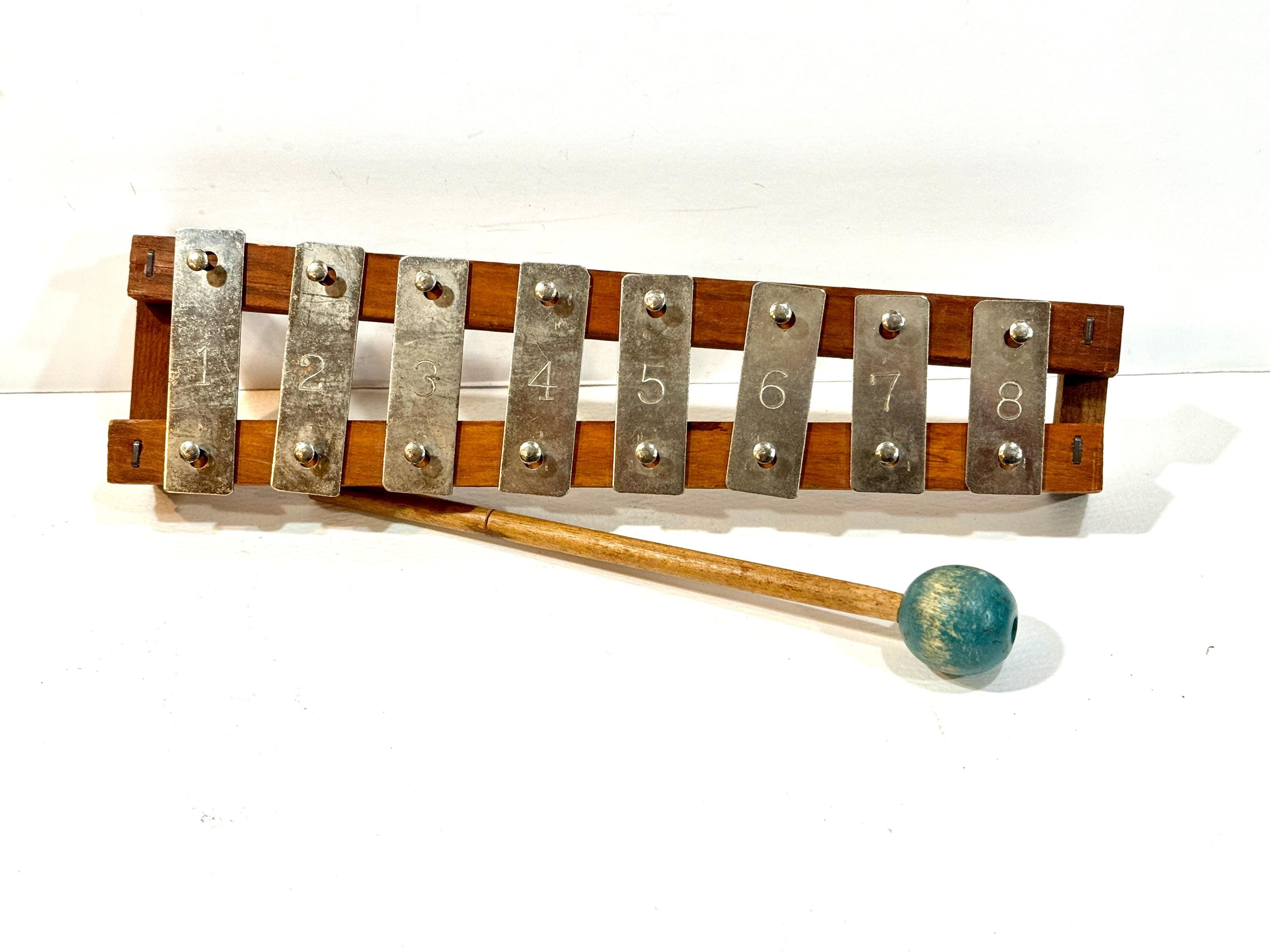 Xylophone En Bois Snazzy Bigjigs Toys - Instrument De Musique Pour Enfants - 8 Barres Colorées - Mallet Inclus Instrument Musique Enfant Dès 3 Ans