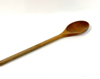 Vintage Kitchen, Wooden Spoon, Mixing Spoon, Serving Spoon, Cooking Spoon, Carved Spoon, Wood Kitchen Utensil, 1920s