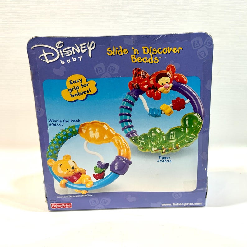 Bead Rattle Vintage Fisher-price Disney Baby Winnie the Pooh Slide 'n Discover ...