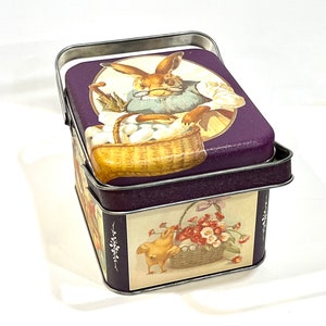 Vintage Osterhasendose, Lunch Box, Chein Enterprieses, Made in USA, Postkartendose, 1980er Jahre, Küken Ostereier, Osterdeko, Geschenkidee