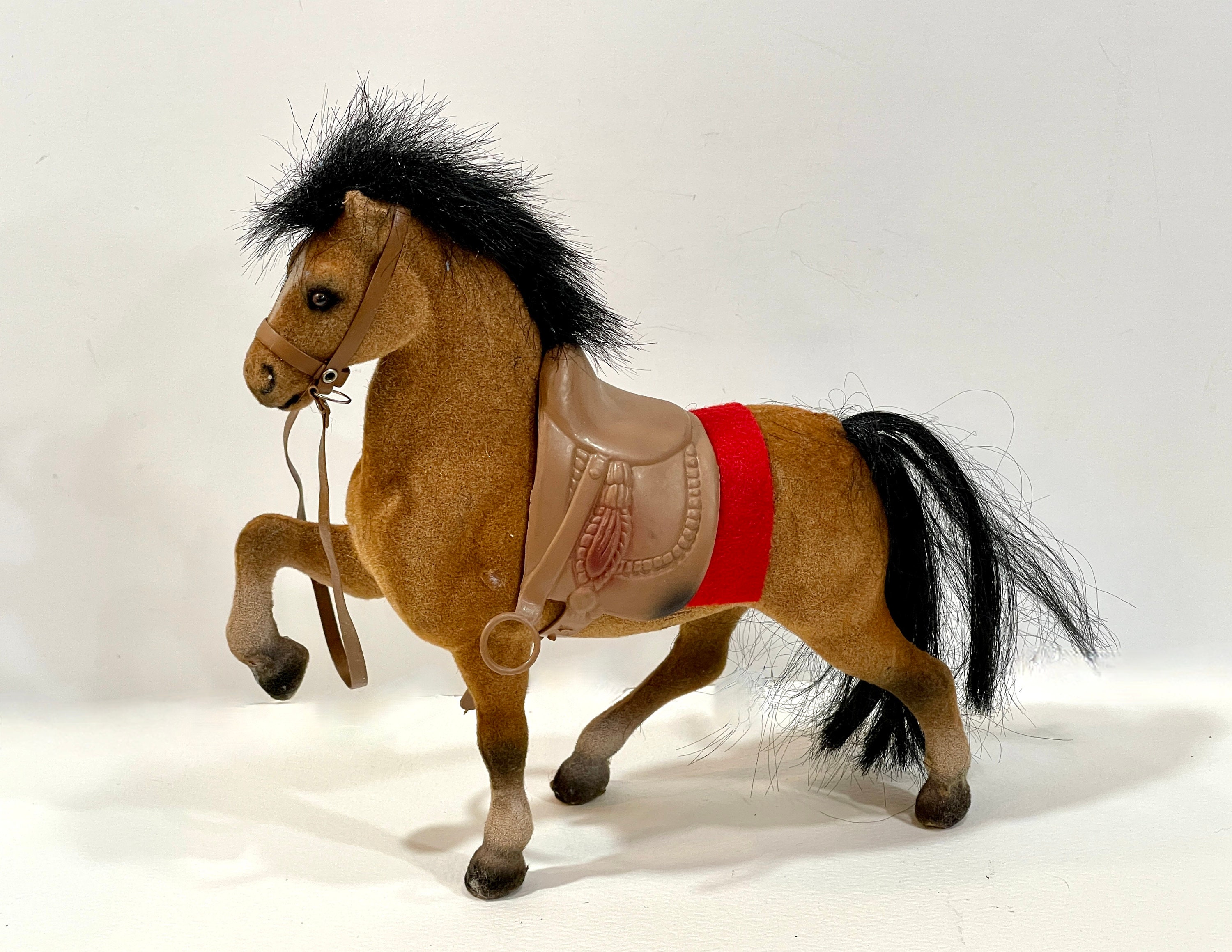 1965 Blaxon Childrens Plastic Riding Horse on Casters 19 W X 17 Vintage  Toy, Doll Collector Decor, Vintage Childrens Horse 