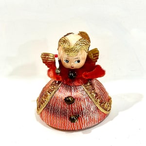 Vintage Christmas Angel, Spun Cotton Angel, Tree Ornament, Mid Century Holiday, 1950s Christmas, Christmas Decor, Angel Collector, gift idea