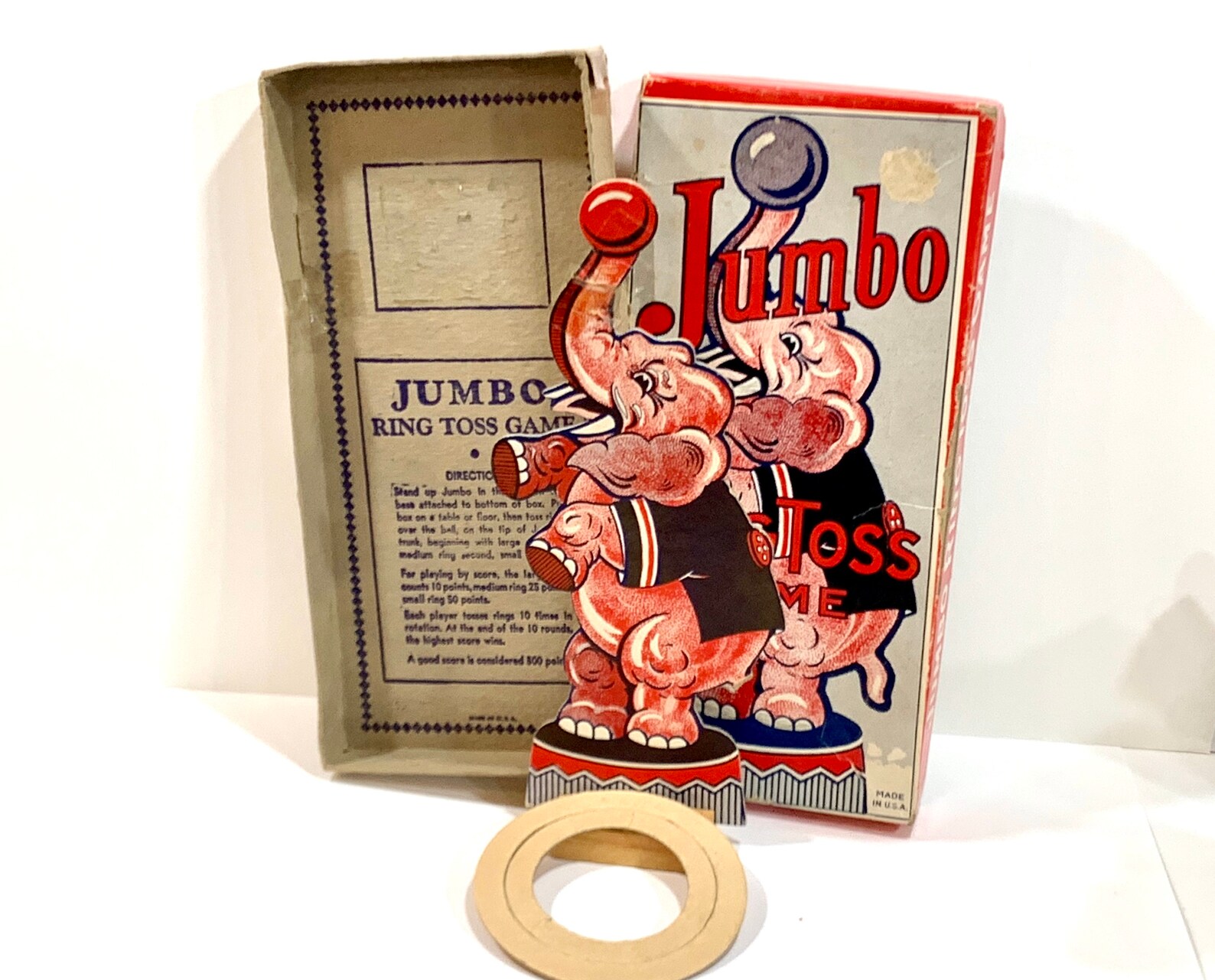 Vintage Ring Toss Jumbo Elephant Elephant Ring Toss 25 Etsy