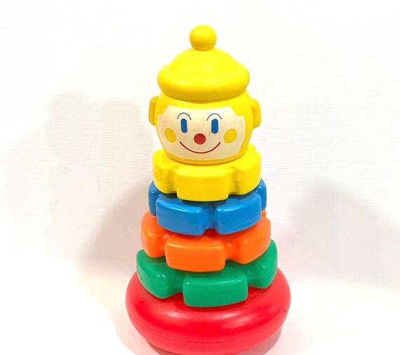 Playskool Clown Stacking Toy Jingles and Rocks 7 Piece Etsy