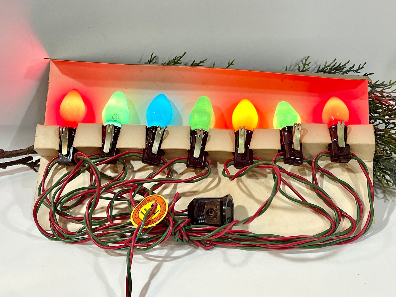 Vintage Christmas NOMA Lights Original Box Indoor Lights Etsy