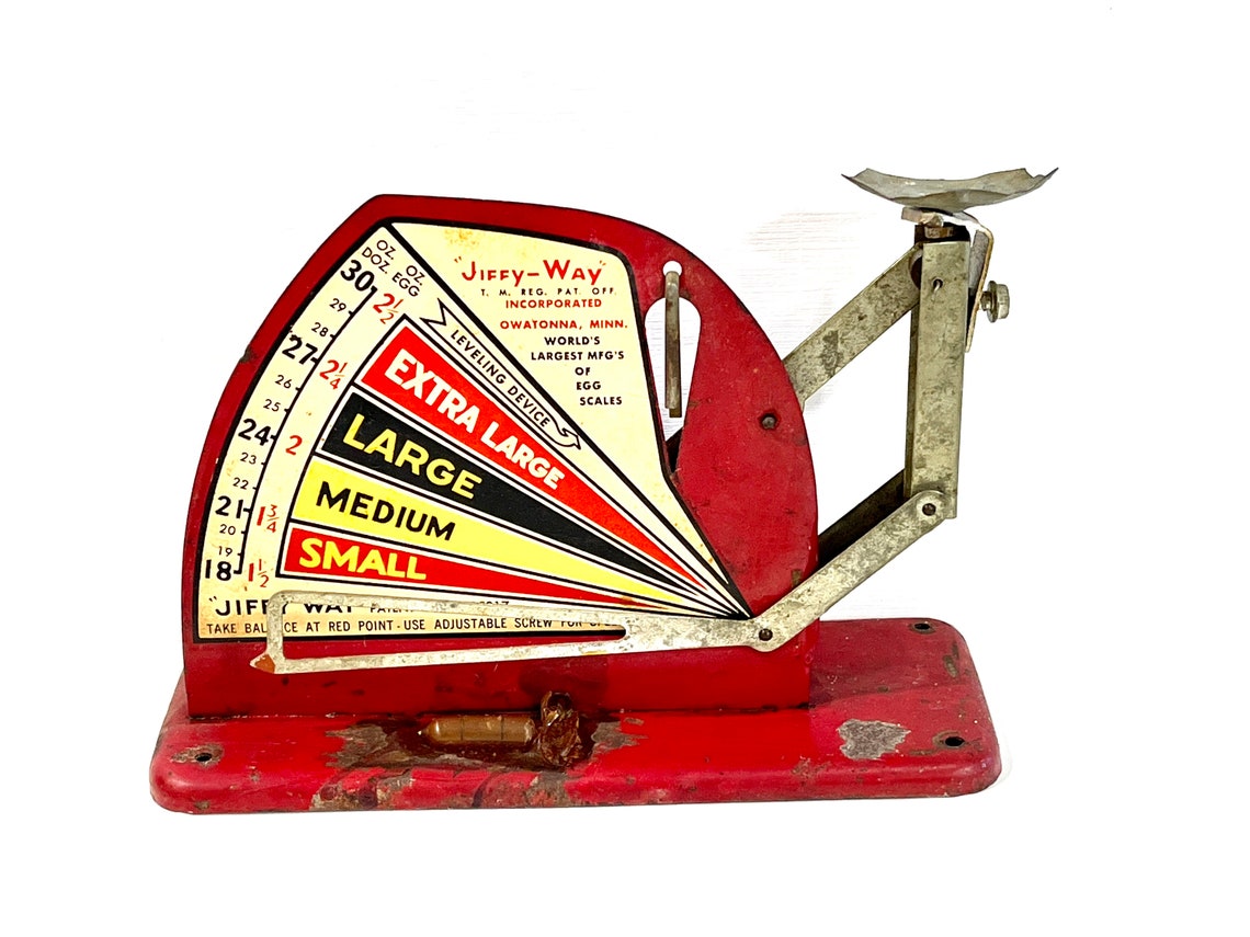 Vintage Scale Metal Egg Scale Egg Grader Jiffy Way Etsy