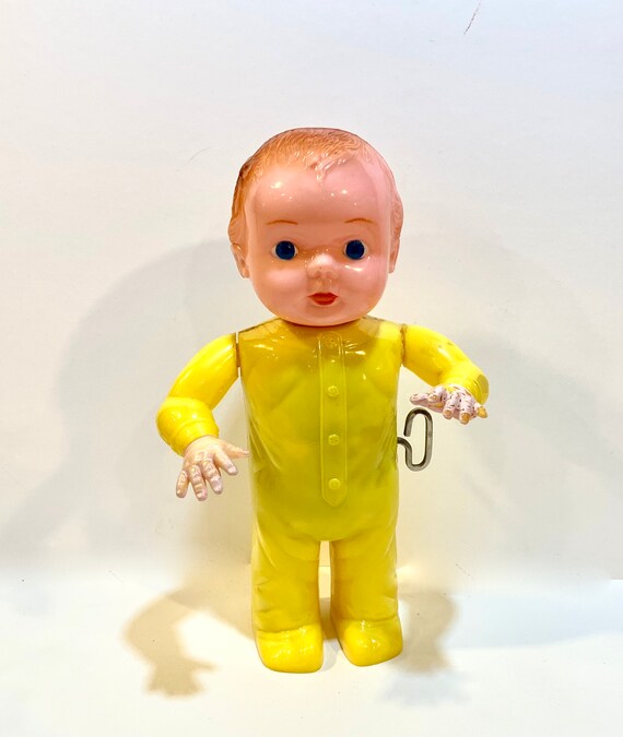 vintage wind up doll